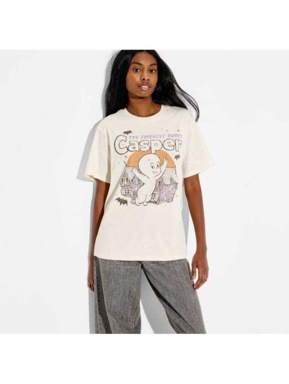 Women's Casper Oversized Short Sleeve Graphic T-Shirt XXL